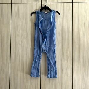 Janie and Jack light blue romper (never worn) - 18-24 months
